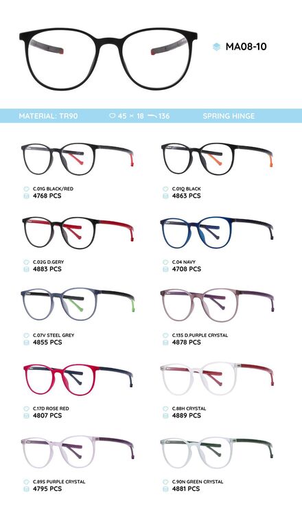 TR-90 plastic frames for glasses MA08-10