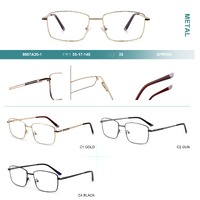 Оправа для очков металлическая, с флексом Big City 8007A20-1