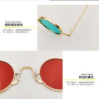 Солнцезащитные детские металлические ретро очки R02