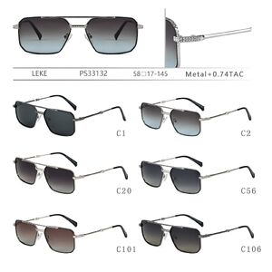 Polarized metal sunglasses for men Leke PS33132