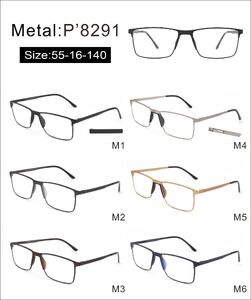 Metal frame with soft nose pad and spring hinges 8291-DA