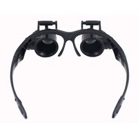 Magnifier-glasses with backlight for small parts working with replaceable attachments 9892GJ, magnification: 10X, 15X, 20X, 25X