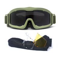 Safety shockproof tactical goggles +3 caps 战术-阿尔法-套装