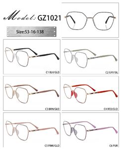 Metal frame with soft nose pad and spring hinges GZ1021-DA