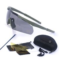 Safety shockproof tactical goggles +3 caps DXGS1O-1
