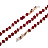 Glasses chain with hollow big hearts GL1196