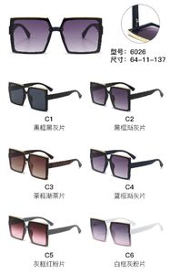 PC plastic sunglasses with metal hinge 6026W