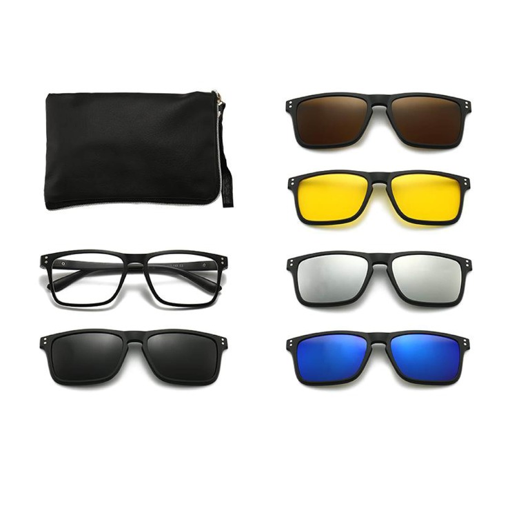 El Dorado frames with polarized sunshades set (clip-on) on magnet 2287A (5 pieces) 
