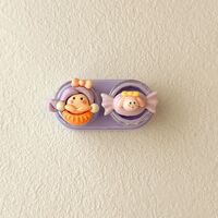 Mini soft contact lens kit retractable W-CT27饼糖女孩