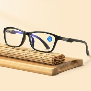 Plastic TR90 glasses for reading, with Blue ray cut protection, diopters from 0.00 to +4.00, RMC=62-64, KY51023#12A