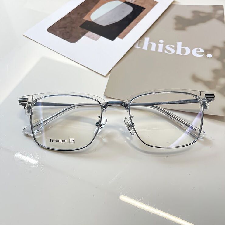 Titan semi-rimless light glasses with Blue ray cut KY6050