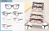 Plastic acetate frame for women, with spring hinges Big City MG6829A