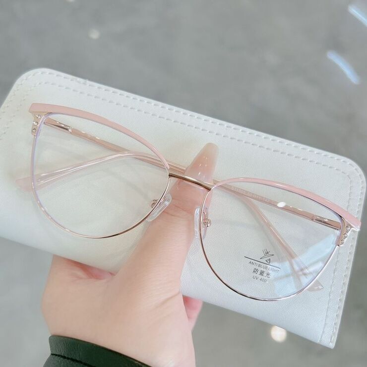 Оправа комбинированная (металл + TR90) с линзами Blue Ray Cut и флексами MAMO S11505