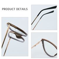 Combined frame (metal + TR90) or glasses with blue light protection, with spring hinges FA87095