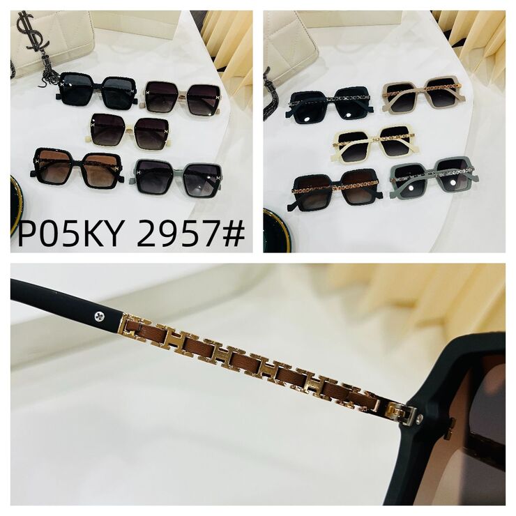 Polarized metal + TR90 sunglasses P05KY 2957