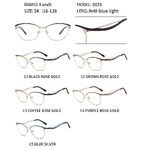 Protective metal glasses with anti-blue light lenses Landi LD3025