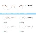 Оправа металлическая титановая безободковая TM1006P