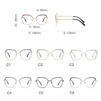Metal Blue Blocker frames for glasses MORE FCS3101