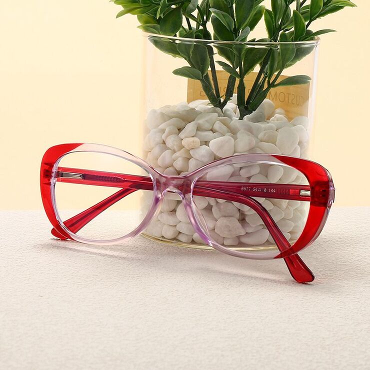 Plastic frame with anti-blue light protection lenses, with spring hinges Elit 6577-EL