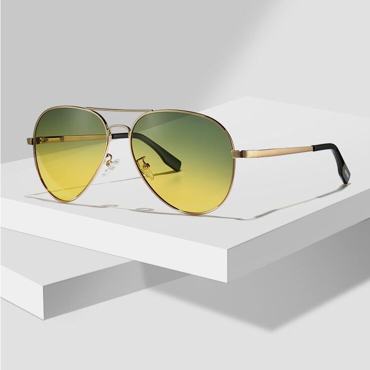 Очки металлические фотохромные с защитой от синего света 3025L-GT