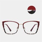 Combined frame (metal + TR90) or glasses with blue light protection, with spring hinges FA87258