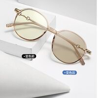 Очки пластиковые TR90 фотохромные с защитой от синего света 9729-GT