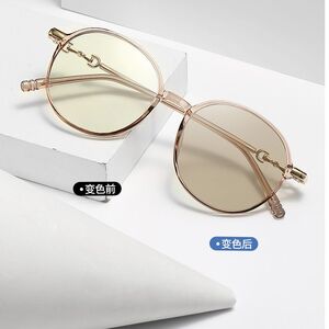 TR90 plastic photochromic glasses with blue light and UV protection 9729-GT