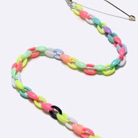 Акриловая нескользящая матовая цепочка, овальная вогнутая форма, для очков и масок GB116