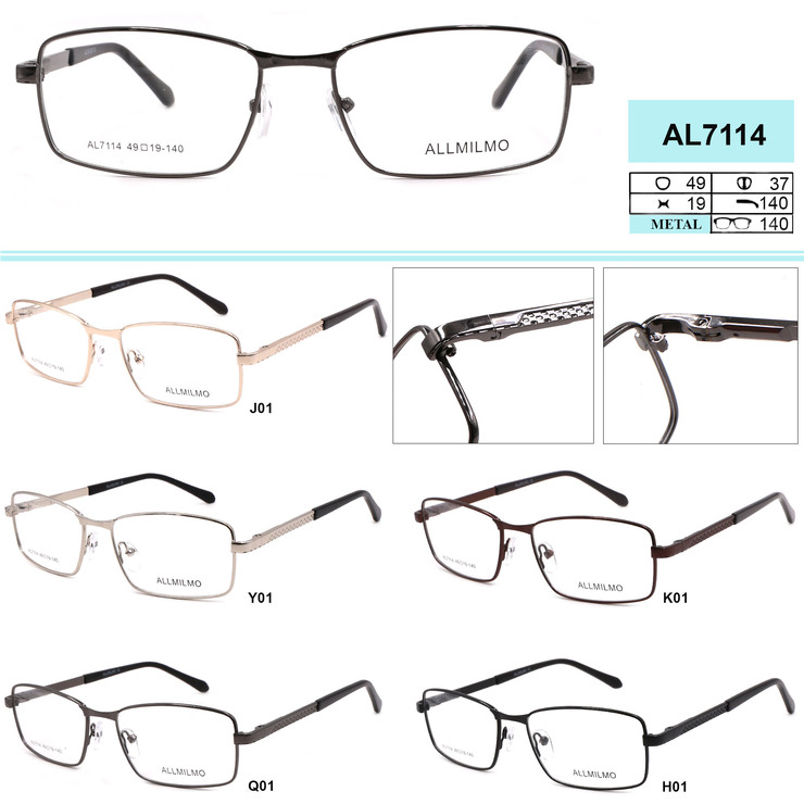 Metal eyeglass frame, material steel Allmilmo AL7114