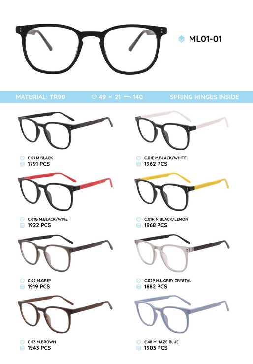 TR-90 plastic frames for glasses ML01-01