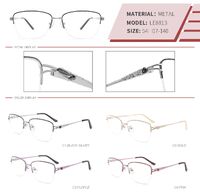 Metal nylor frame with spring hinges LE8813-DA