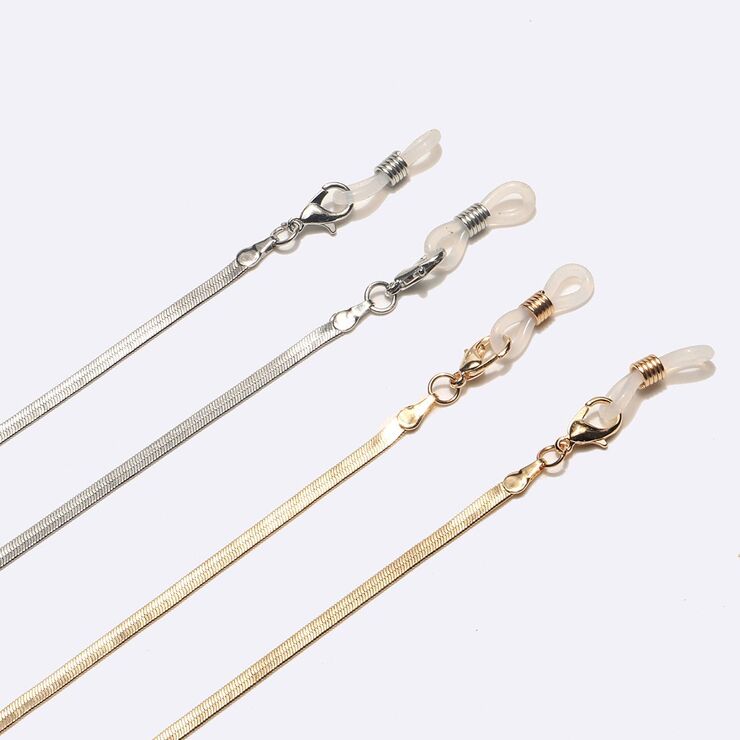 Металлическая нескользящая цепочка, в виде змейки, для очков и масок GL1721