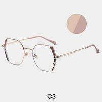 Combined frame (metal + TR90) or glasses with blue light protection, with spring hinges FA87259