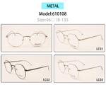 Metal eyeglasses frame for kids with spring hinges Nano Bimbo 610108 (item in stock)