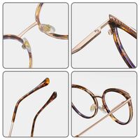 Combined frame (metal + TR90) or glasses with blue light protection, with spring hinges FA87240