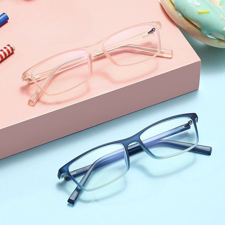 TR90 plastic glasses with blue light and UV protection for kids K524-GT