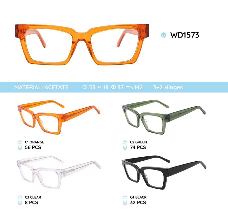 Оправа для очков пластиковая из материала ацетат WD1573