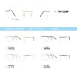 Оправа металлическая титановая безободковая TM1008P