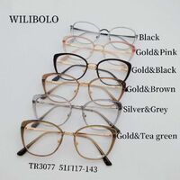 Оправа металл + TR90 ультратонкая женская с флексом Wilibolo TR3077