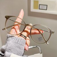 Очки гибридные с шарнирной резьбой, металл + TR90, с защитой от синего света Blue Block FENQI F1257