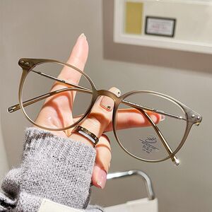 Очки гибридные с шарнирной резьбой, металл + TR90, с защитой от синего света Blue Block FENQI F1257