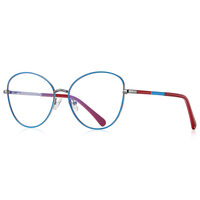 Ветреная орфография  оправа металлическая с линзами блю-блокерами  MORE 3054