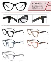 Plastic acetate frame with spring hinges LE2011-DA