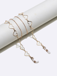Glasses chain with hearts GL1350