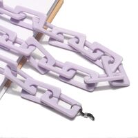 Акриловая цепочка для очков с овальными звеньями, разные цвета GB078