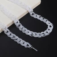 Акриловая нескользящая цепочка, толстая вогнутая 29 цветов, для очков и масок GB011