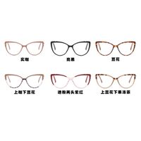 Combined (metal + TR90) glasses with blue light protection and flex for women TR5005-PN