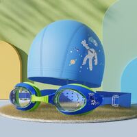 Swimming waterproof anti-fog goggles for kids (3-15 years), with cap, 626-YU