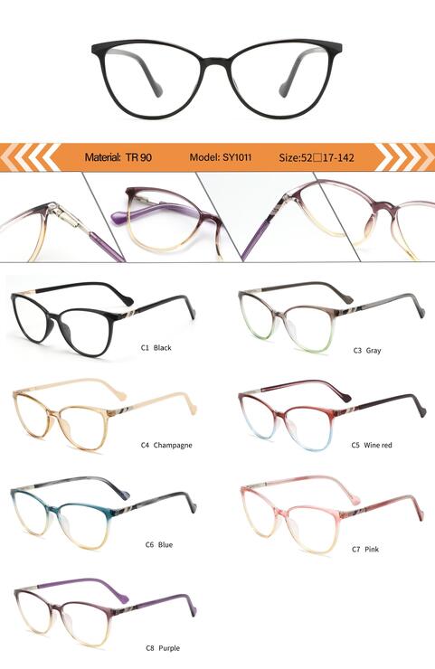 Оправа пластиковая из TR90 женская с флексом SY1011-DA