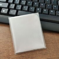 Салфетка из микрофибры/замши для протирки линз в очках, в индивидуальной упаковке, размер 17.5*14.5 см